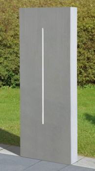 Alessio ConceptDesign Zichtbeton Grijs glad met ingebouwde LichtDesign LED-Strip (250 x 60 x 14 cm).