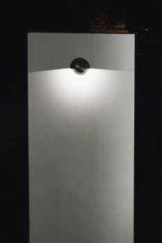 Alessio ConceptDesign beton grey, smooth with 180° LED-Spot.