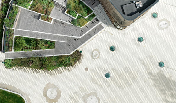 Frederiksberg (DNK), Town Hall, Asak Flyt Cubus Objectcolour 1418. I © by ASAK, Norway