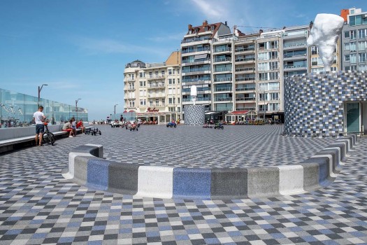 Knokke-Heist (B), Rubens-Plein, Boulevard Nardo, Grassano, Bianco, Benevento and Concept Design.