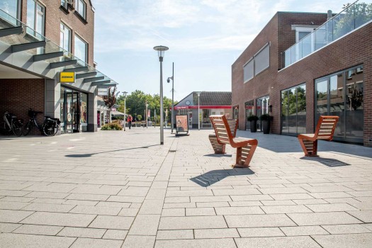 Hellevoetsluis, Pedestrian zone, Boulevard Sand beige.