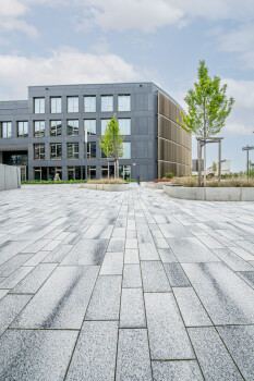 Cologne (D), Eltzsche Administration, Umbriano Grey granite-white.