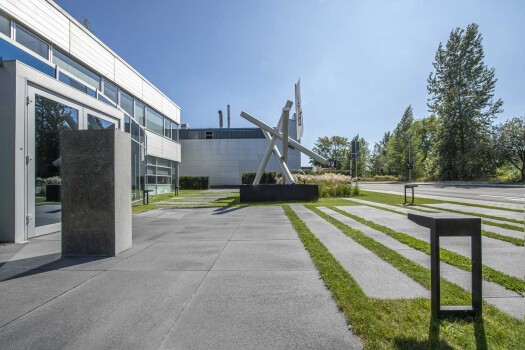 Monheim (D), Company headquater, Umbriano Grau anthracite, textured.