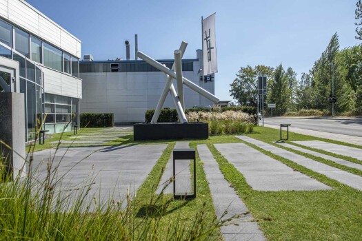 Monheim (D), Company headquater, Umbriano Grau anthracite, textured.