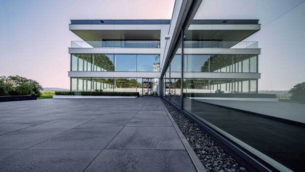 Menden (D), Company headquater, Umbriano Grau anthracite, textured.