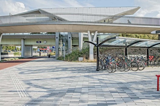 Nijmegen, Station Goffert, Palladio Colours 11.05, 13.01 and 13.05.