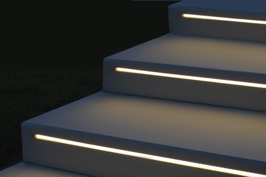 Tocano-steps with LichtDesign LED-Strip.