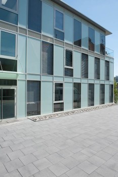 Bergisch Gladbach (D), Commercial Building, Umbriano Grey-anthracite textured.