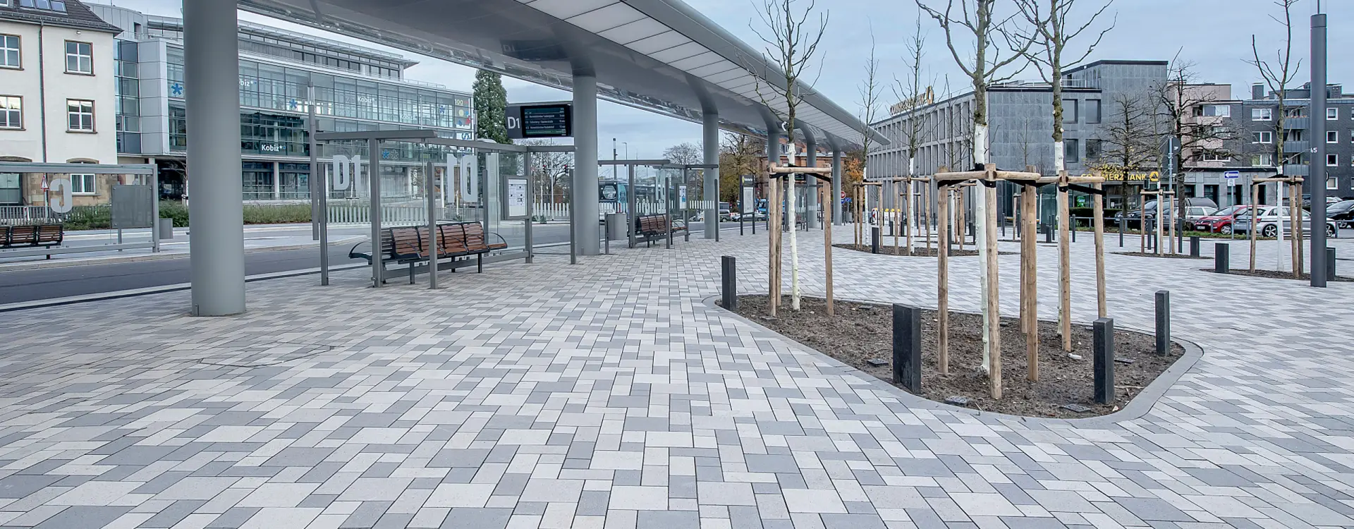 Remscheid (D), Bus station, Corio Colour 12.01, 12.05 und 14.01.